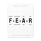 NOT FEAR MINDSET GROWTH CANVAS - Large Motivational Wall Hanging Art Print For Home And Office (6738189)