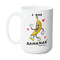 BANANA LOVE MUG - Premium Large White Round BPA-Free Cute Ceramic Coffee Tea Mug With C-Handle, 15OZ (8939485) - GratiTea - Mug
