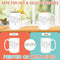BEST VERSION GROWTH MUG - Premium Large White Round BPA-Free Cute Ceramic Coffee Tea Mug With C-Handle, 15OZ (4903401) - GratiTea - Mug