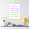 BIBLE AFFIRMATIONS FAITH CANVAS - Premium Large Inpirational Wall Hanging Art Print For Home And Office (9770509) - GratiTea - Canvas