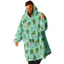 CACTUS SLEEP HOODIE - Premium Soft Polyester Unisize Wearable Snug Hoodie Blanket With Plush Hood - GratiTea - Snug Hoodie Economy - AOP