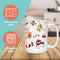 CHRISTMAS FUN SEASONAL MUG - Premium Large White Round BPA-Free Cute Ceramic Coffee Tea Mug With C-Handle, 15OZ (9840451) - GratiTea - Mug
