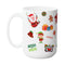CHRISTMAS FUN SEASONAL MUG - Premium Large White Round BPA-Free Cute Ceramic Coffee Tea Mug With C-Handle, 15OZ (9840451) - GratiTea - Mug
