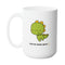 DINO-MITE LOVE MUG - Premium Large White Round BPA-Free Cute Ceramic Coffee Tea Mug With C-Handle, 15OZ (2391778) - GratiTea - Mug