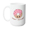 DONUT DISTURB REST MUG - Premium Large White Round BPA-Free Cute Ceramic Coffee Tea Mug With C-Handle, 15OZ (9877663) - GratiTea - Mug