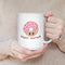DONUT DISTURB REST MUG - Premium Large White Round BPA-Free Cute Ceramic Coffee Tea Mug With C-Handle, 15OZ (9877663) - GratiTea - Mug