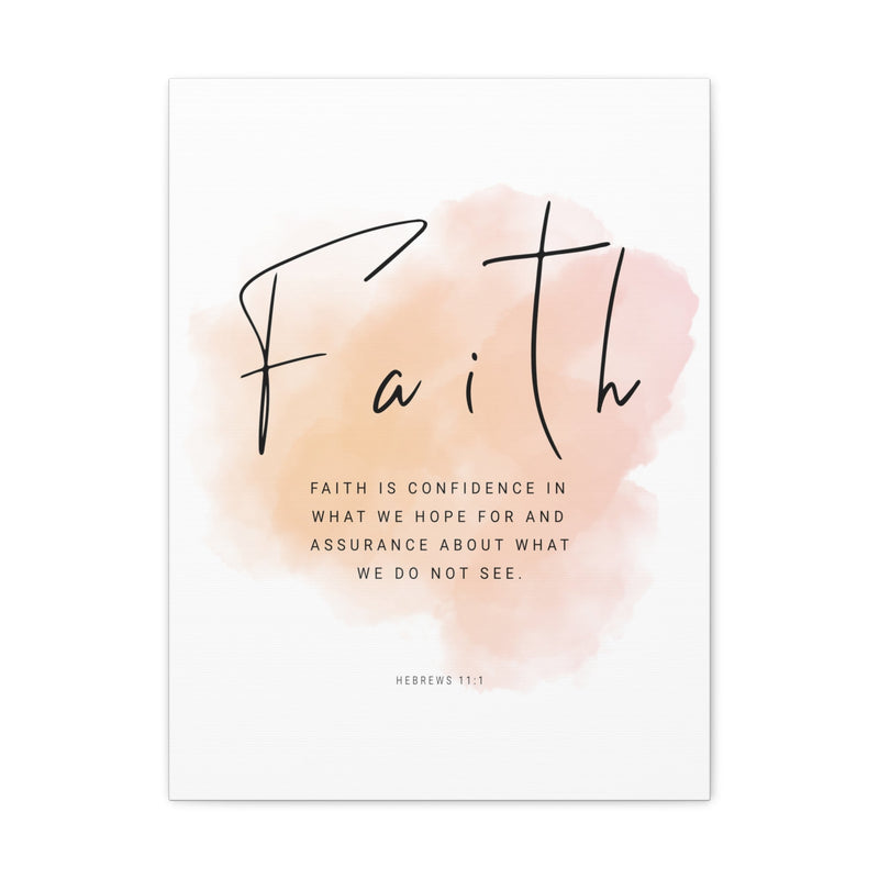 HEBREWS 11 FAITH CANVAS - Premium Large Inpirational Wall Hanging Art Print For Home And Office (0419420) - GratiTea - Canvas