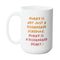 HURRY HEART REST MUG - Premium Large White Round BPA-Free Cute Ceramic Coffee Tea Mug With C-Handle, 15OZ (8587858) - GratiTea - Mug