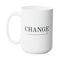 INSTIGATE CHANGE GROWTH MUG - Premium Large White Round BPA-Free Cute Ceramic Coffee Tea Mug With C-Handle, 15OZ (7581185) - GratiTea - Mug
