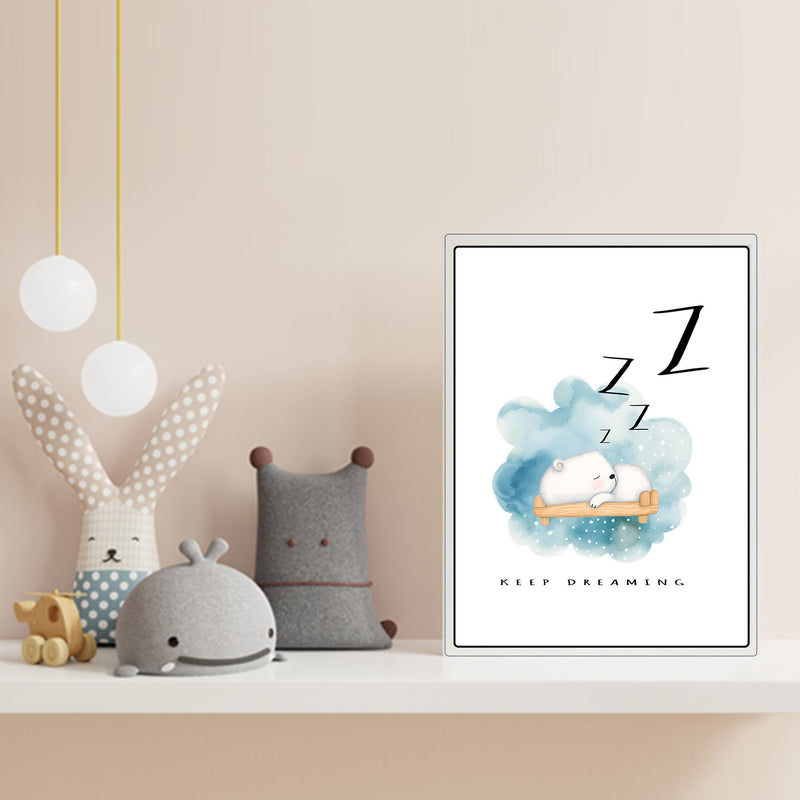 KEEP DREAMING REST CANVAS - Premium Big Motivational Wall Hanging Art Print For Home And Office (4139032) - GratiTea - Canvas