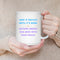 KEEP IT PRIVATE GROWTH MUG - Premium Large White Round BPA-Free Cute Ceramic Coffee Tea Mug With C-Handle, 15OZ (0769845) - GratiTea - Mug