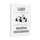 LAZY PANDA REST CANVAS - Premium Large Inpirational Wall Hanging Art Print For Home And Office (3351784) - GratiTea - Canvas