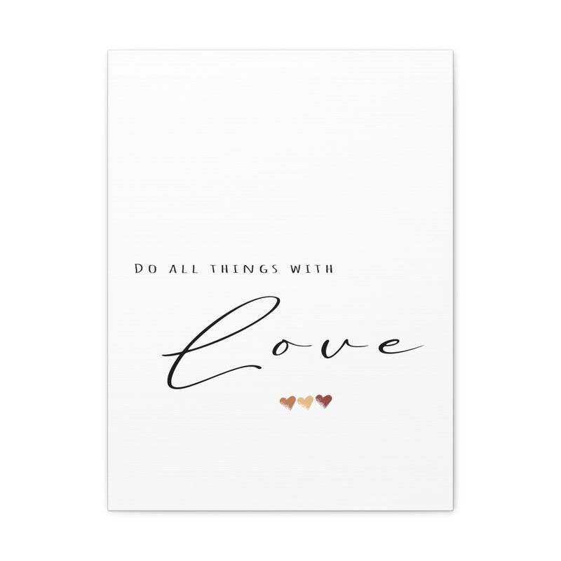LOVE ACTION LOVE CANVAS - Premium Large Inpirational Wall Hanging Art Print For Home And Office (8961267) - GratiTea - Canvas