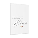 LOVE ACTION LOVE CANVAS - Premium Large Inpirational Wall Hanging Art Print For Home And Office (8961267) - GratiTea - Canvas