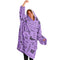 MANIFESTO SLEEP HOODIE - Premium Soft Unisized Polyester Wearable Snug Hoodie Blanket With Plush Hood - GratiTea - Snug Hoodie Economy - AOP