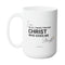 PHILIPPIANS 4:13 FAITH MUG - Premium Large White Round BPA-Free Cute Ceramic Coffee Tea Mug With C-Handle, 15OZ (5554567) - GratiTea - Mug