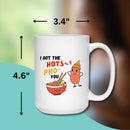 PHO LOVE MUG - Premium Large White Round BPA-Free Cute Ceramic Coffee Tea Mug With C-Handle, 15OZ (6378372) - GratiTea - Mug