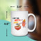 PHO LOVE MUG - Premium Large White Round BPA-Free Cute Ceramic Coffee Tea Mug With C-Handle, 15OZ (6378372) - GratiTea - Mug