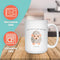 PSALM 23 FAITH MUG - Premium Large White Round BPA-Free Cute Ceramic Coffee Tea Mug With C-Handle, 15OZ (8514419) - GratiTea - Mug