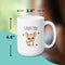 RUFF LOVE MUG - Premium Large White Round BPA-Free Cute Ceramic Coffee Tea Mug With C-Handle, 15OZ (3731690) - GratiTea - Mug