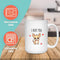 RUFF LOVE MUG - Premium Large White Round BPA-Free Cute Ceramic Coffee Tea Mug With C-Handle, 15OZ (3731690) - GratiTea - Mug