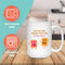 TOAST LOVE MUG - Premium Large White Round BPA-Free Cute Ceramic Coffee Tea Mug With C-Handle, 15OZ (9708151) - GratiTea - Mug