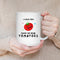 TOMATO LOVE MUG - Premium Large White Round BPA-Free Cute Ceramic Coffee Tea Mug With C-Handle, 15OZ (1343614) - GratiTea - Mug