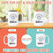 UNICORN GROWTH MUG - Premium Large White Round BPA-Free Cute Ceramic Coffee Tea Mug With C-Handle, 15OZ (0967440) - GratiTea - Mug
